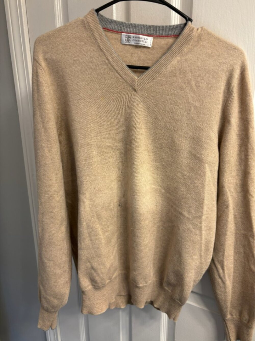 Brunello Cucinelli 100% Cashmere V-Neck Sweater